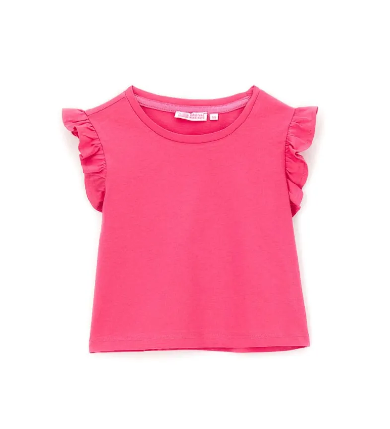 T-shirt con volant