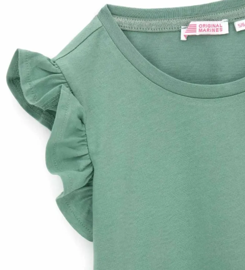 T-shirt con volant