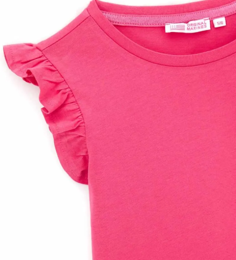 T-shirt con volant