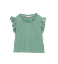 T-shirt con volant