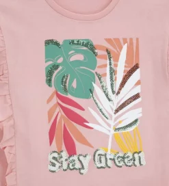 T-shirt con volant