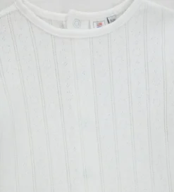 T-shirt in costina traforata