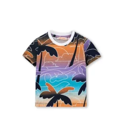 T-shirt in jersey fiammato