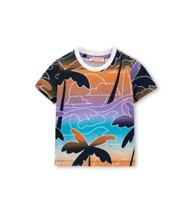T-shirt in jersey fiammato