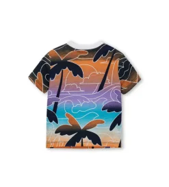 T-shirt in jersey fiammato