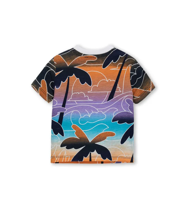 T-shirt in jersey fiammato