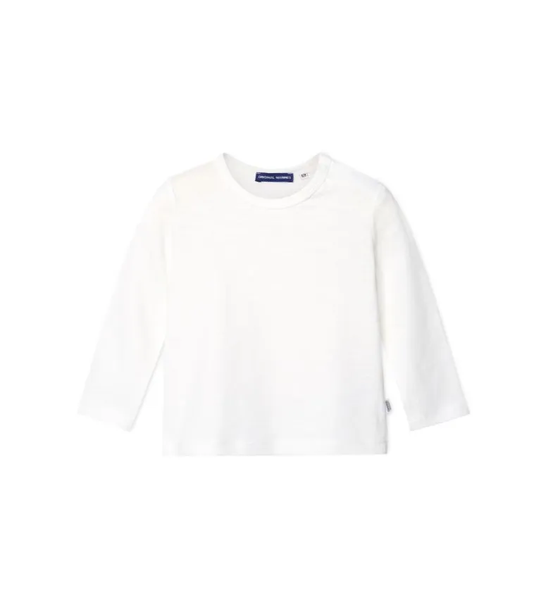 T-shirt manica lunga apertura su spalla