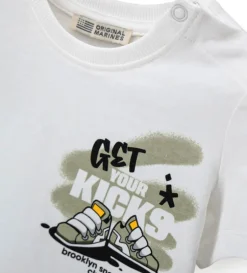 T-shirt panna in jersey