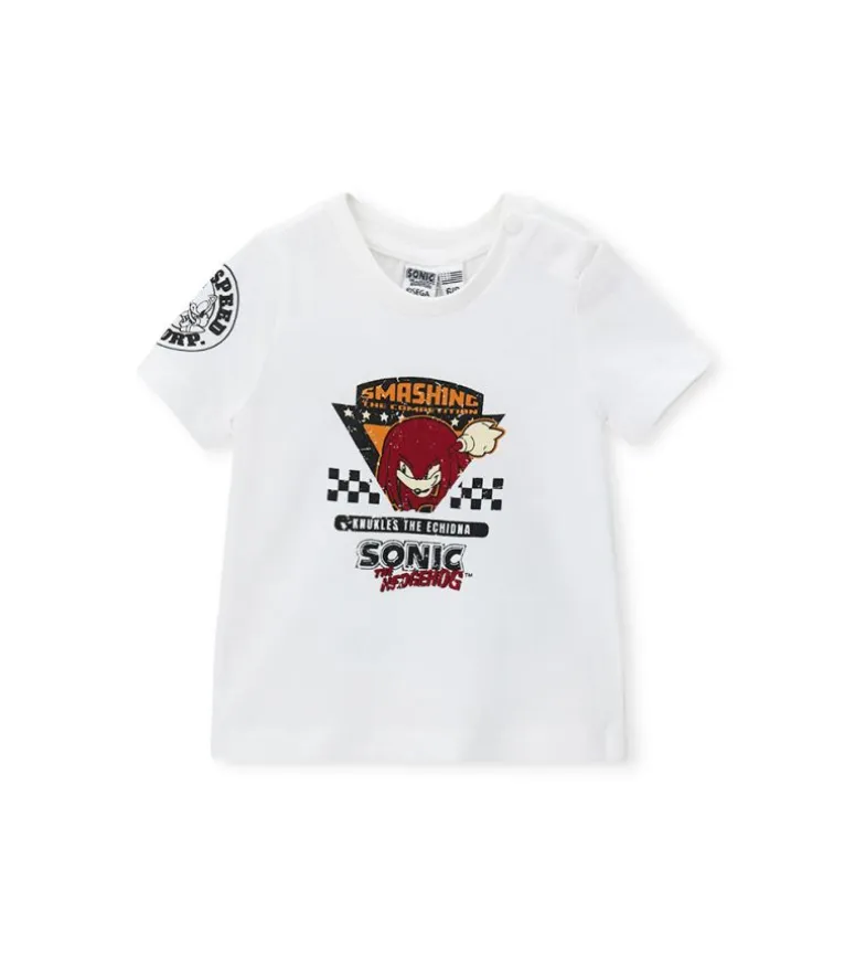 T-shirt panna sega Sonic