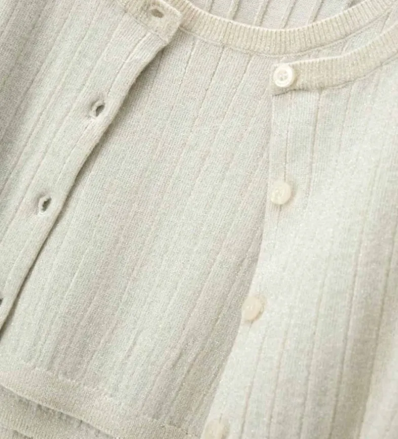 Twin-set in filo di cotone